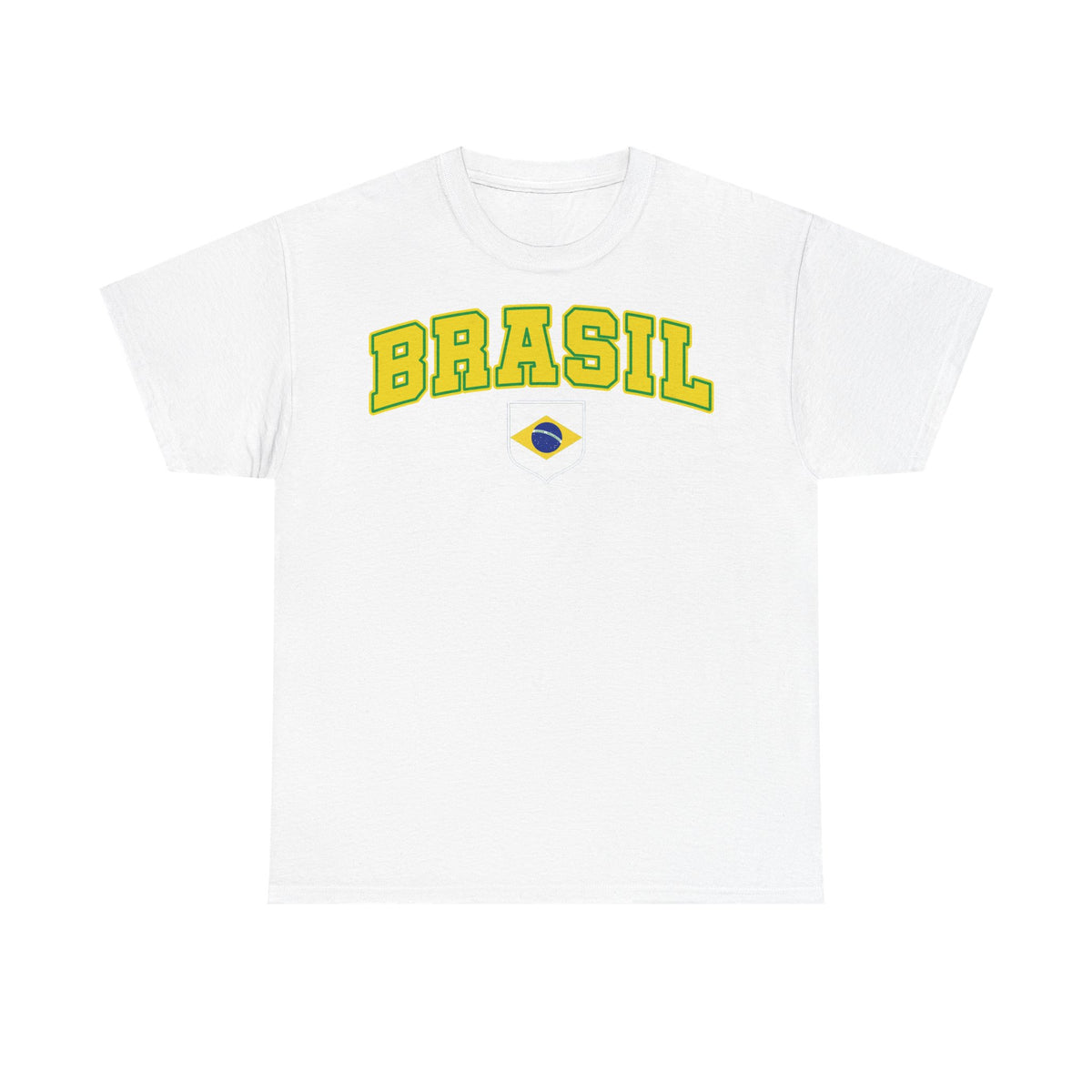 Brazil Brasilien Wappen Flagge Sport Fan Fußball Geschenkidee - Unisex T-Shirt