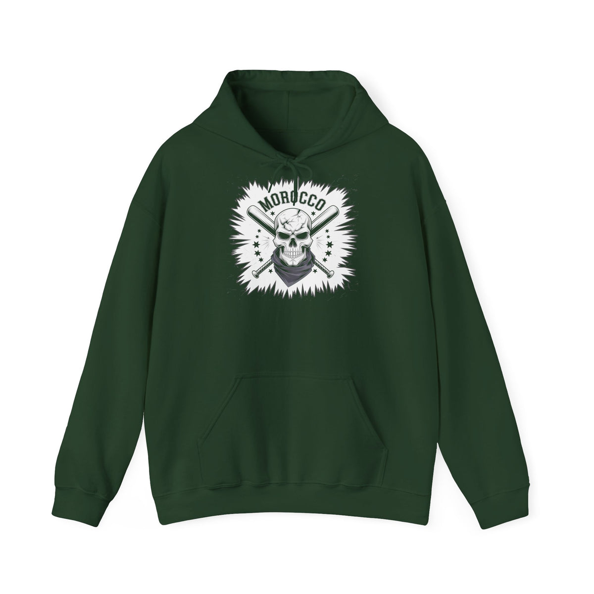 Stemma hooligan del Marocco, bandiera del Marocco, tifoso di calcio, sport, idea regalo - Felpa con cappuccio unisex