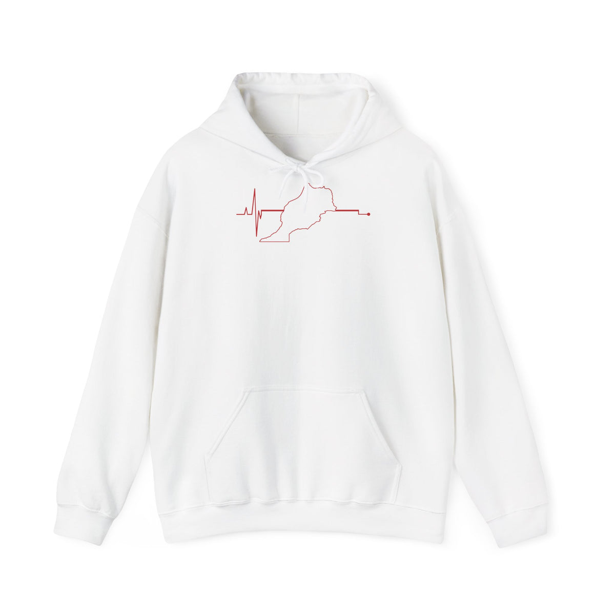 Stemma del Marocco Bandiera del Marocco Orgoglio Tifoso di calcio Sport Idea regalo - Felpa con cappuccio unisex