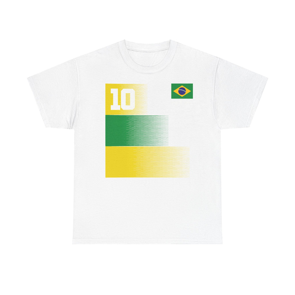 Brazil Brasilien Wappen Flagge Sport Fan Fußball Geschenkidee - Unisex T-Shirt