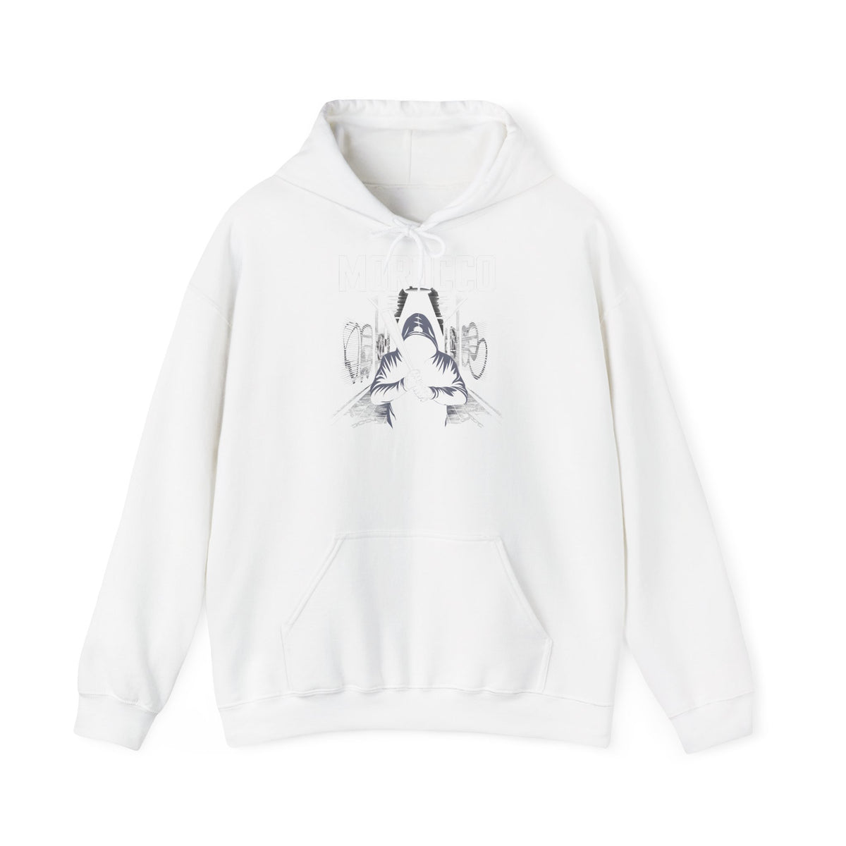 Stemma hooligan del Marocco, bandiera del Marocco, tifoso di calcio, sport, idea regalo - Felpa con cappuccio unisex