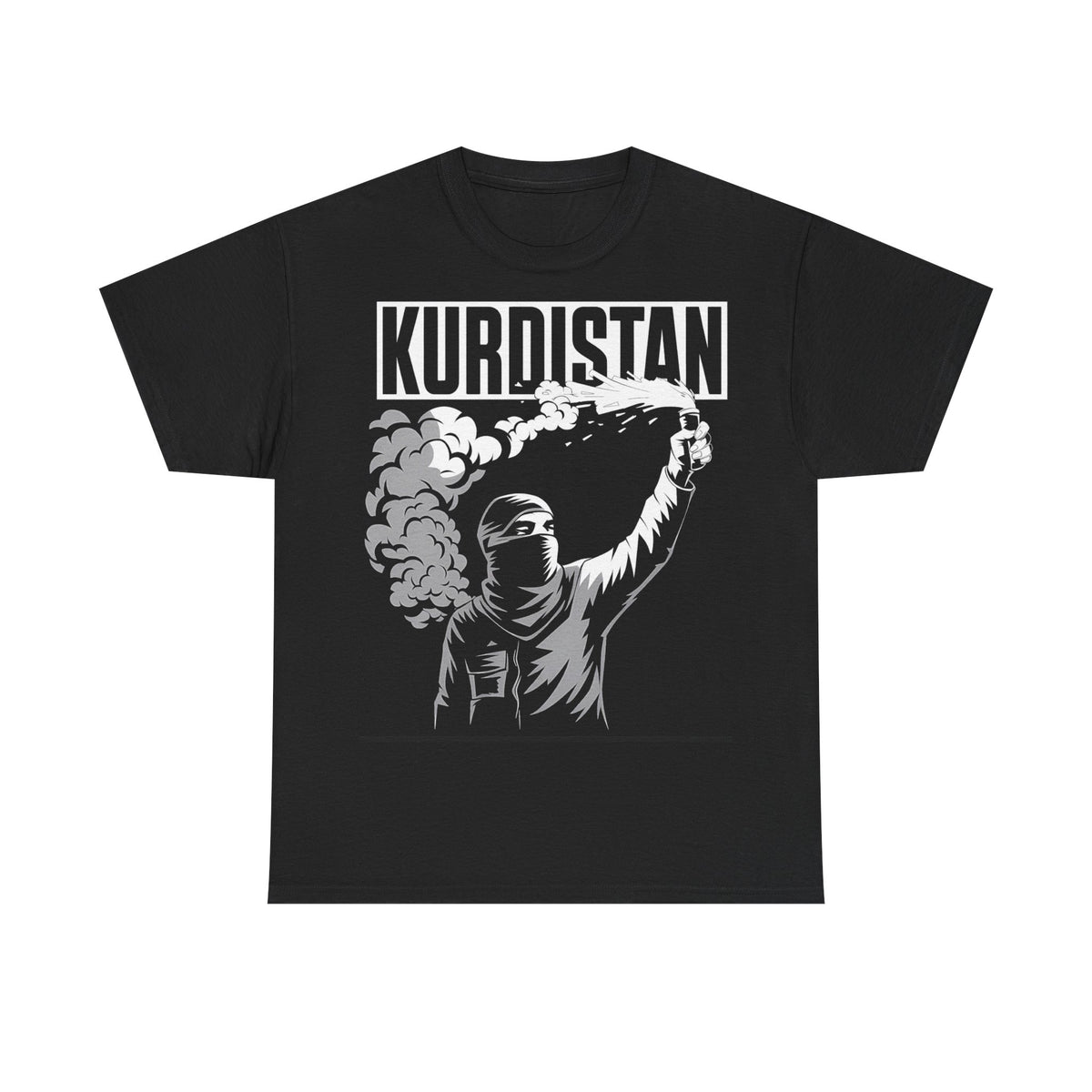 Camiseta unisex con escudo, bandera y regalo para los aficionados del Kurdistán: Azadi, patria