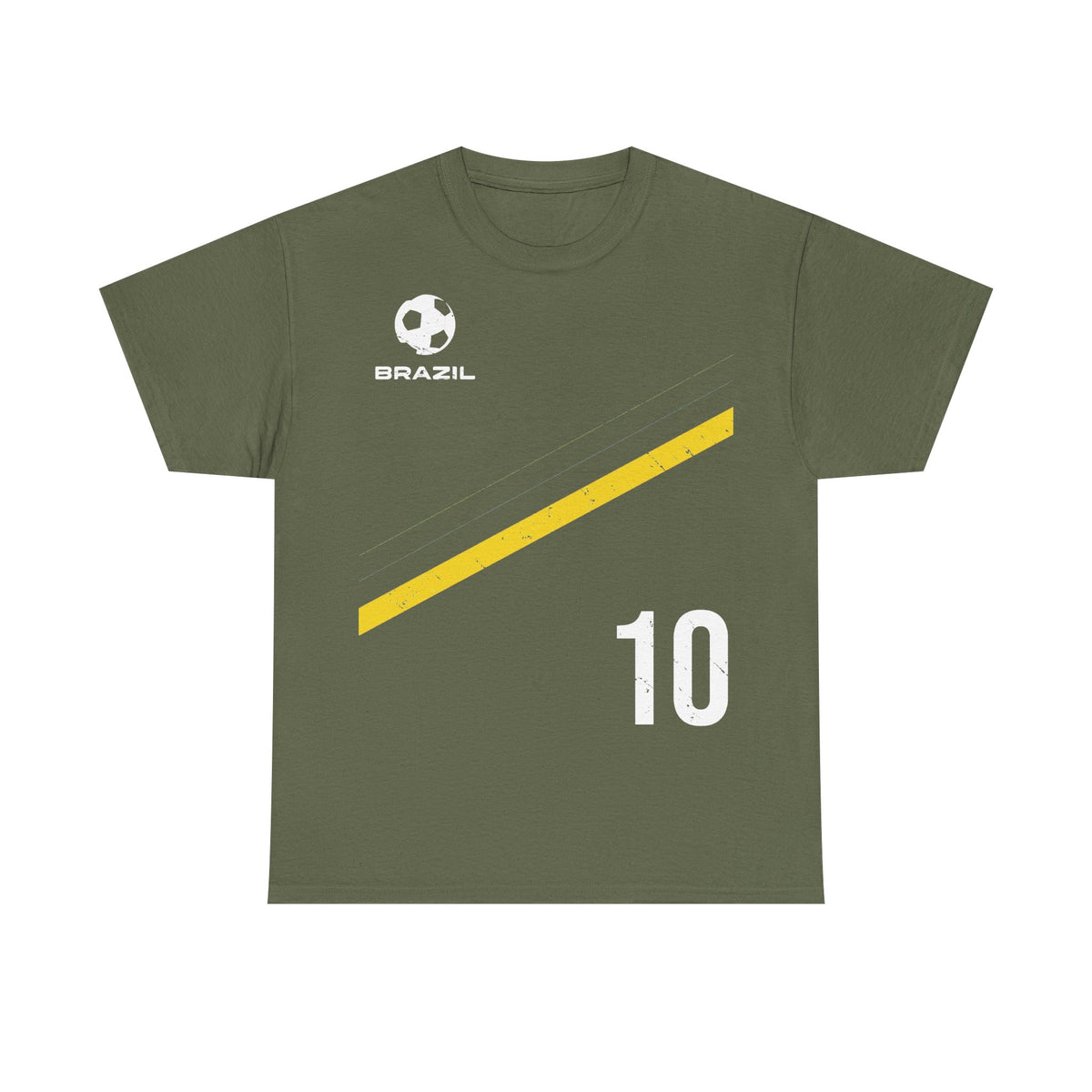 Brazil Brasilien Wappen Flagge Sport Fan Fußball Geschenkidee - Unisex T-Shirt