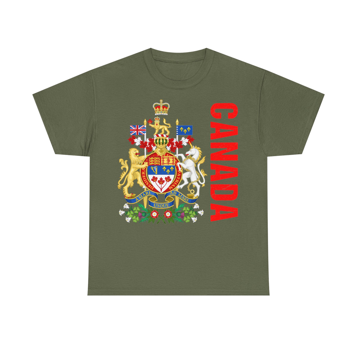 Canada Kanada Wappen Flagge Fan Sport Fußball Geschenkidee - Unisey T-Shirt