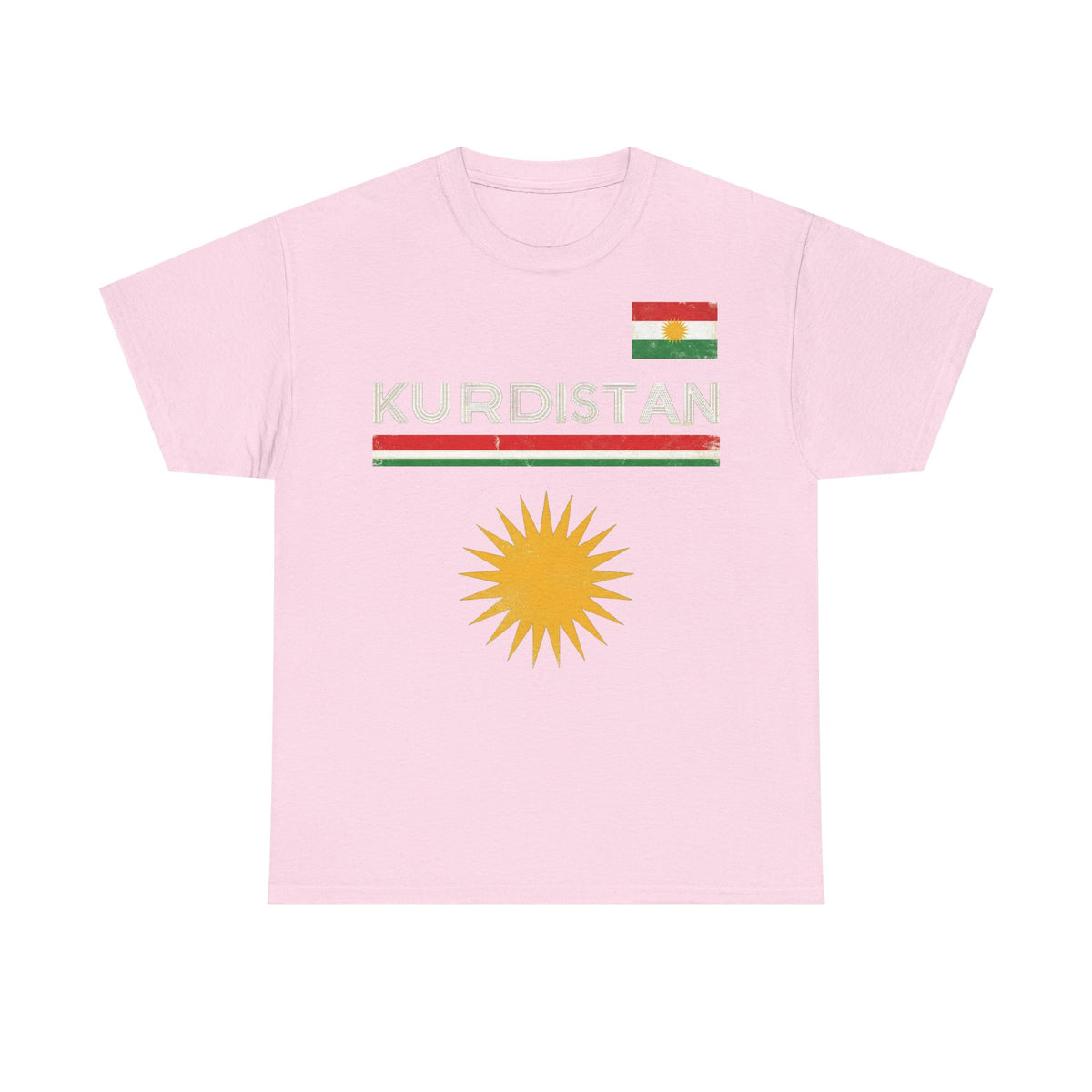 Kurdistán Azadi bandera escudo patria orgullo deporte fútbol aficionado - Camiseta unisex