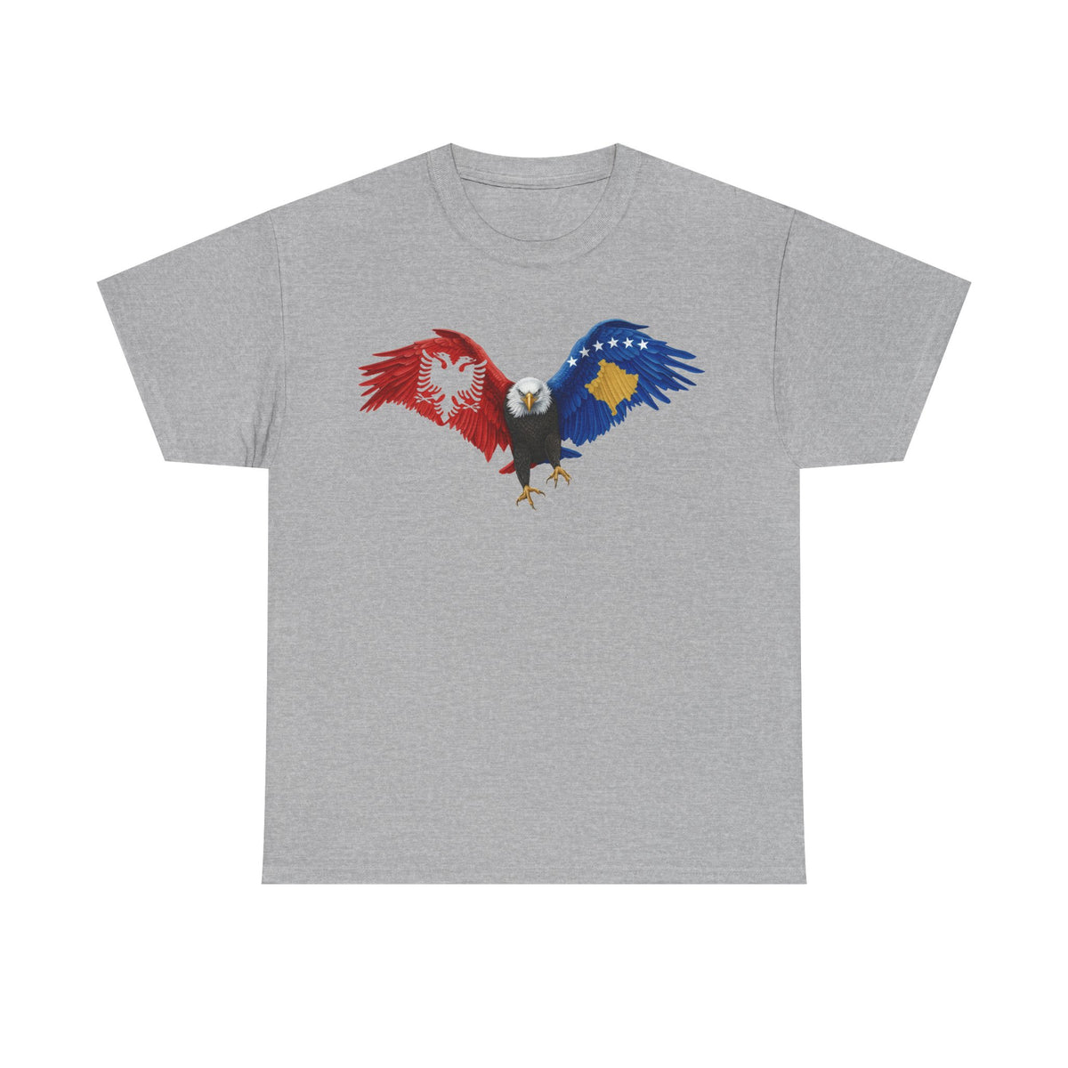 Albania Kosovo águila bandera orgullo arte - Camiseta unisex