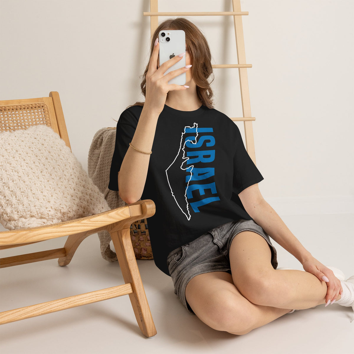 Israel Wappen Flagge Fan Geschenkidee Fashion - Unisex T-Shirt