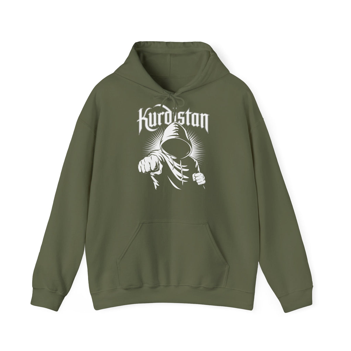 Kurdistan hooligan patria orgoglio stemma bandiera sport calcio tifoso regalo - Felpa con cappuccio unisex