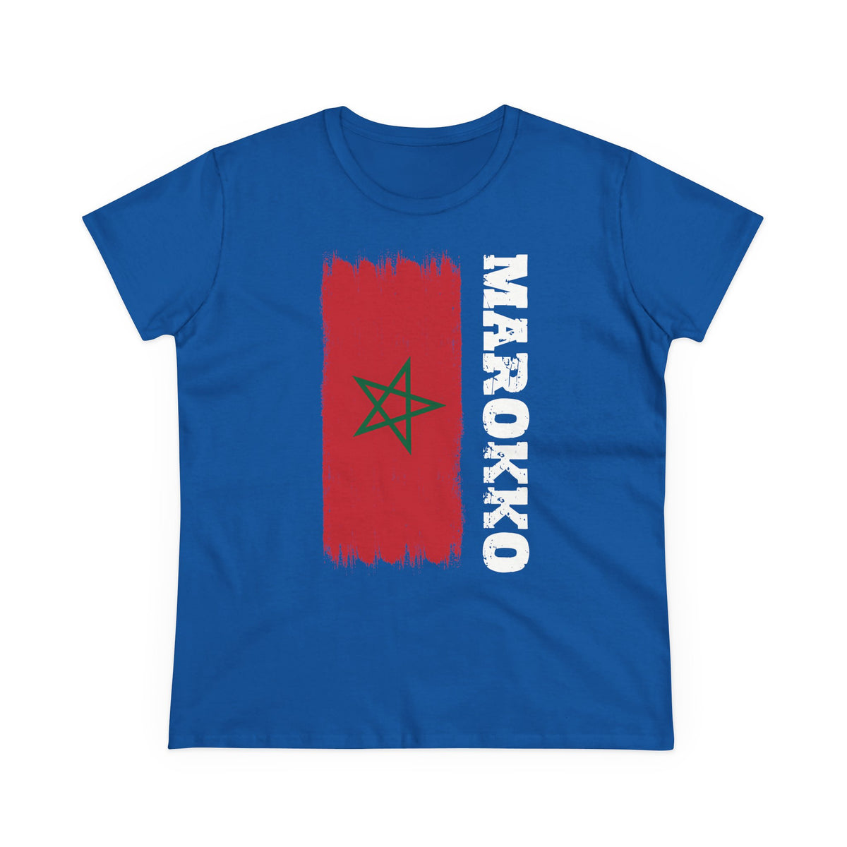 Escudo de Marruecos, bandera de Marruecos, orgullo, aficionada al fútbol y al deporte, idea de regalo - Camiseta para mujer