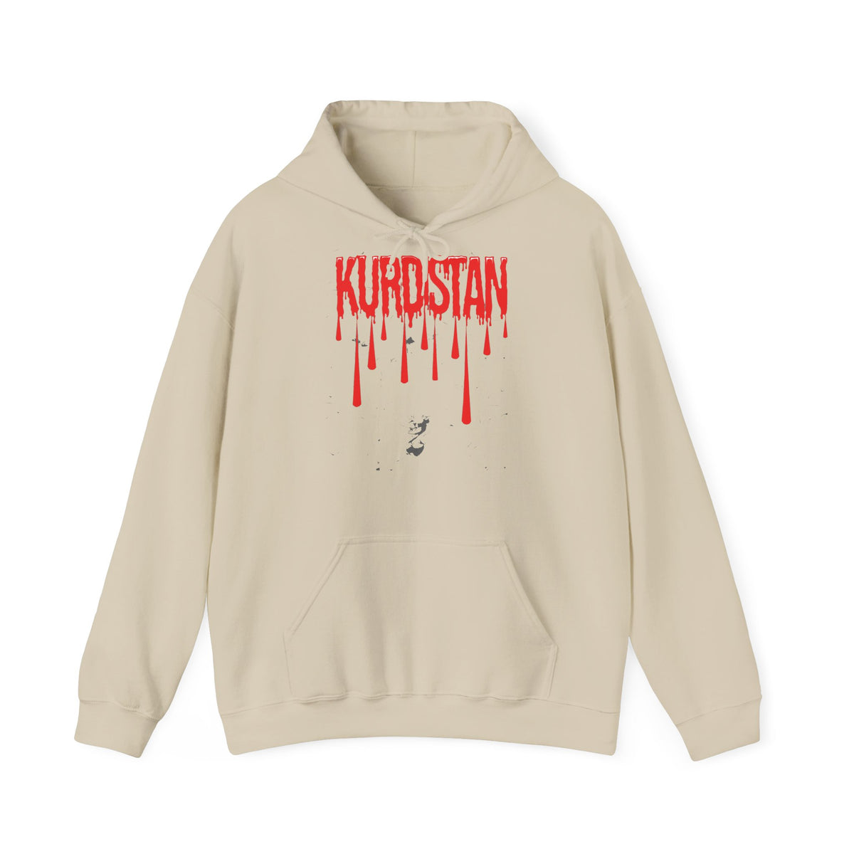 Kurdistan patria orgoglio stemma bandiera sport calcio regalo per tifosi - felpa con cappuccio unisex