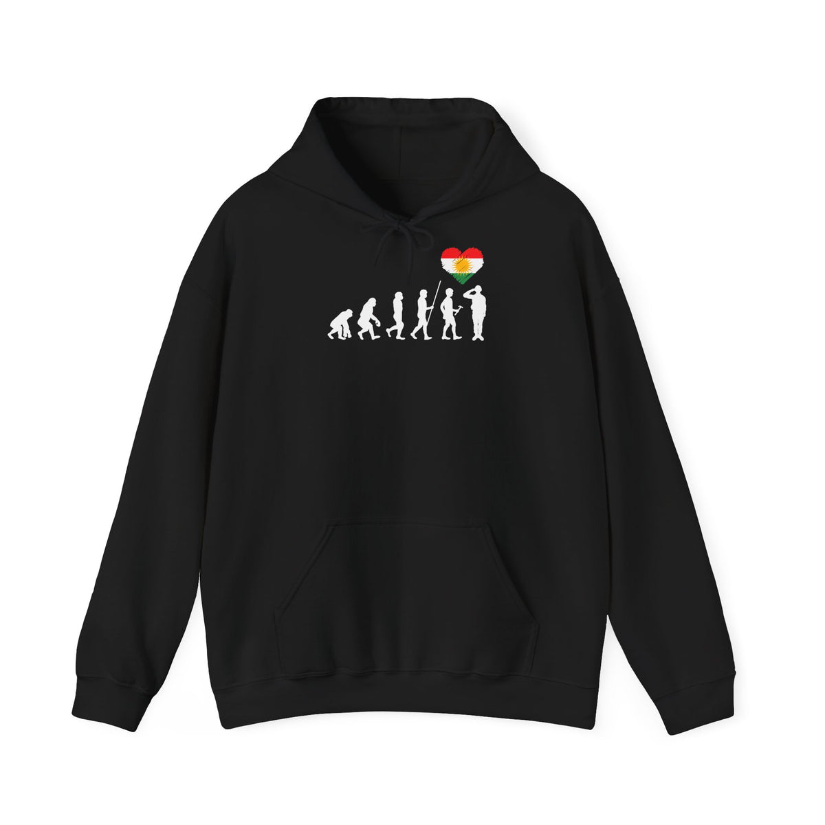 Kurdistan patria orgoglio stemma bandiera sport calcio regalo per tifosi - felpa con cappuccio unisex