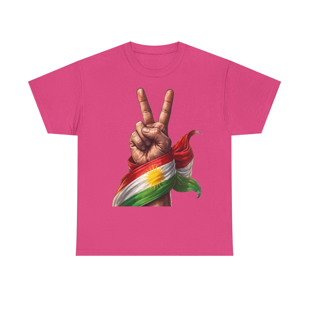 Kurdistán Paz Bandera Patria Orgullo - Camiseta unisex