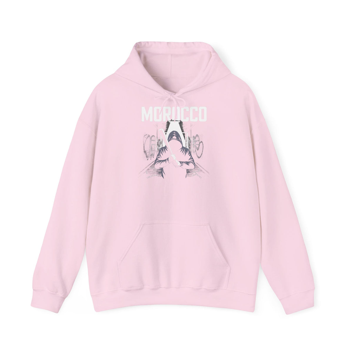 Stemma hooligan del Marocco, bandiera del Marocco, tifoso di calcio, sport, idea regalo - Felpa con cappuccio unisex