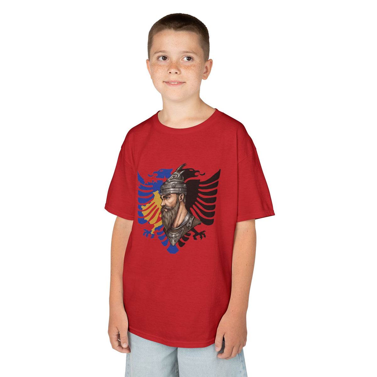 Legend of Skanderbeg Albania Kosovo - Unisex Kinder & Jugendliche T-Shirt