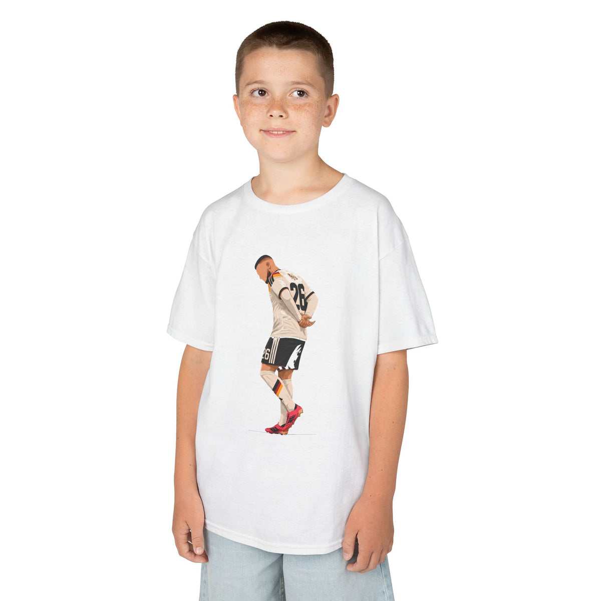 D. Undav Kurdistan Germany Jubel Fußball Fan - Unisex Kinder & Jugendliche T-Shirt