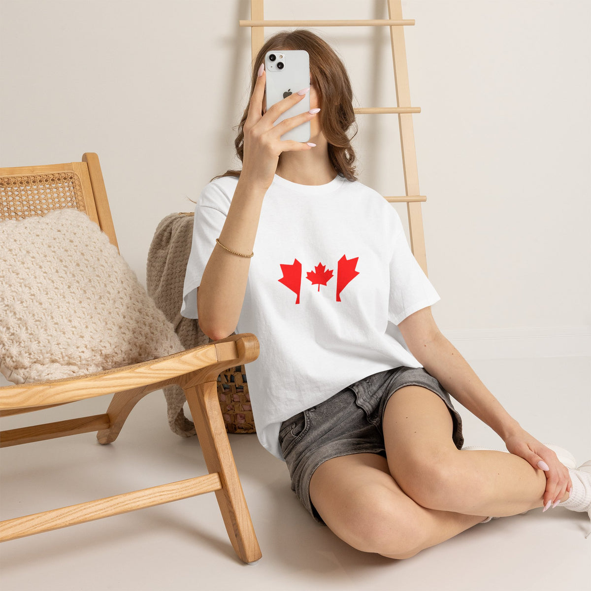 Canada Kanada Wappen Flagge Fan Sport Fußball Geschenkidee - Unisey T-Shirt