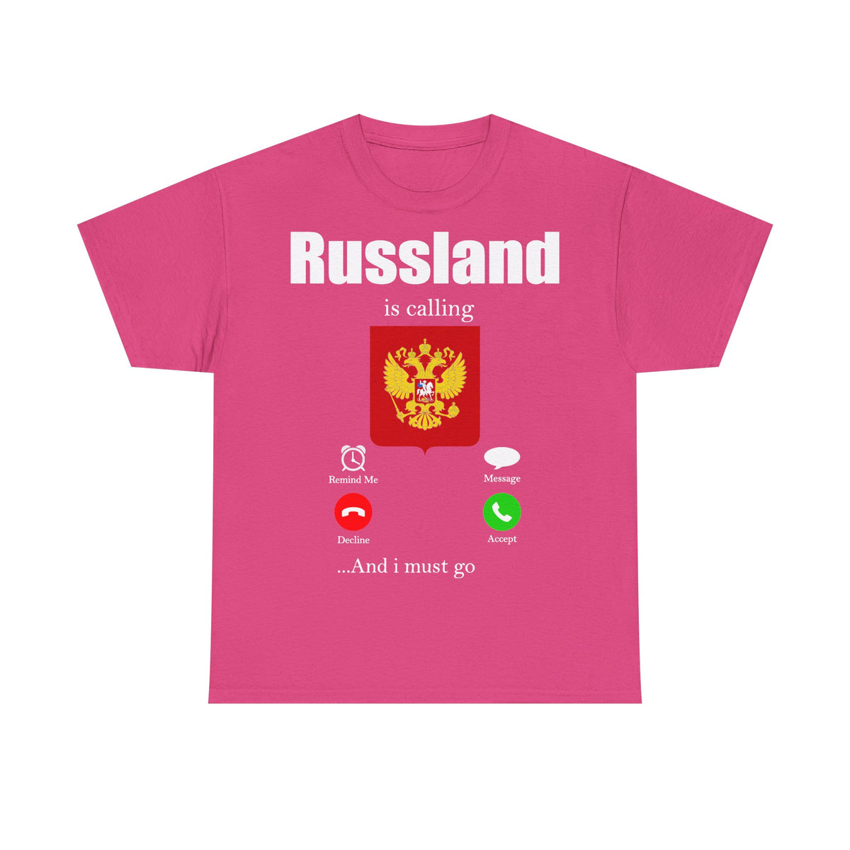 Russia Russland Moscaw Adler Flagge Wappen Geschenk Sport Fan Fashion - Unisex T-Shirt