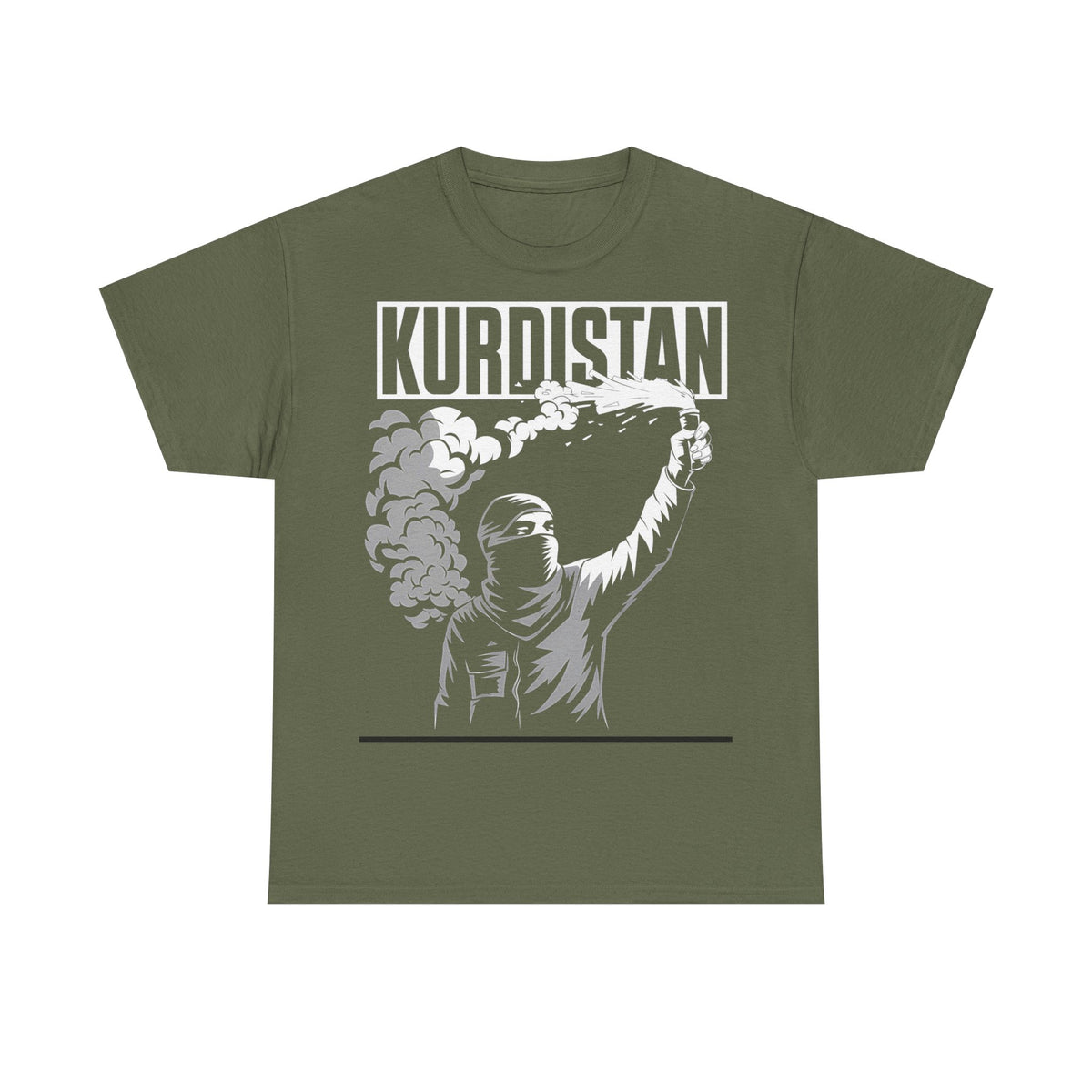 Camiseta unisex con escudo, bandera y regalo para los aficionados del Kurdistán: Azadi, patria