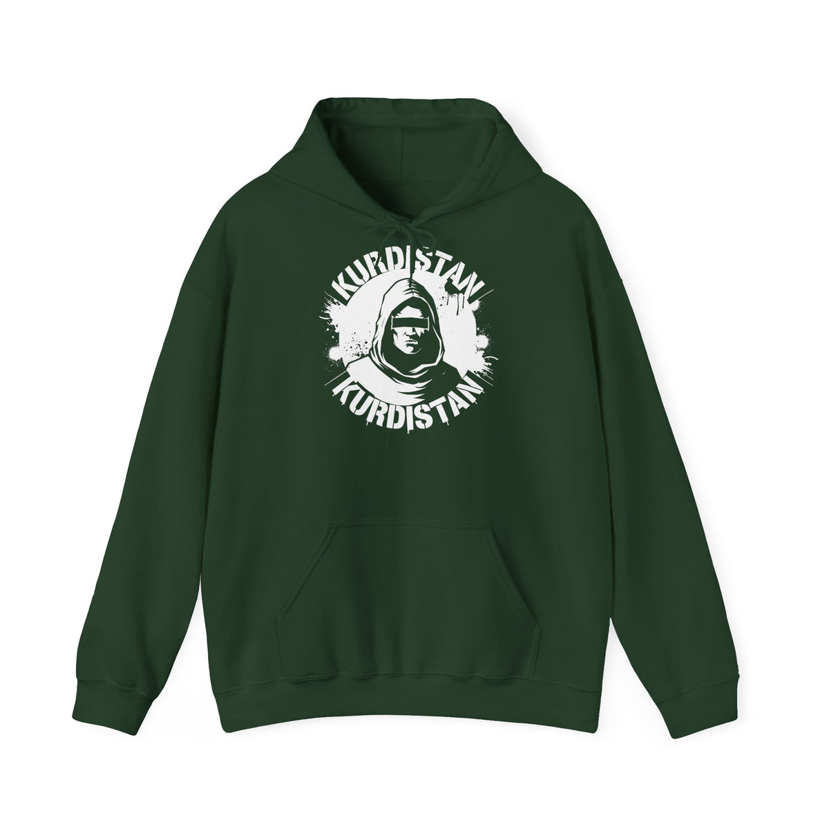 Kurdistan hooligan patria orgoglio stemma bandiera sport calcio tifoso regalo - Felpa con cappuccio unisex