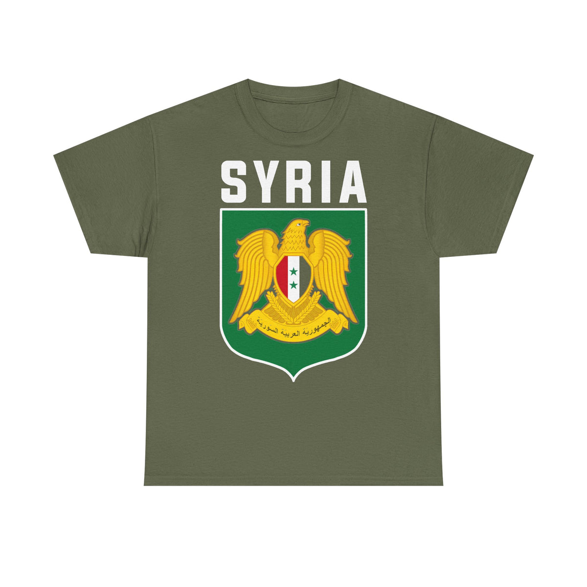 Syria Syrien Wappen Flagge Heimat Sport Fan Geschenkidee - Unisex T-Shirt