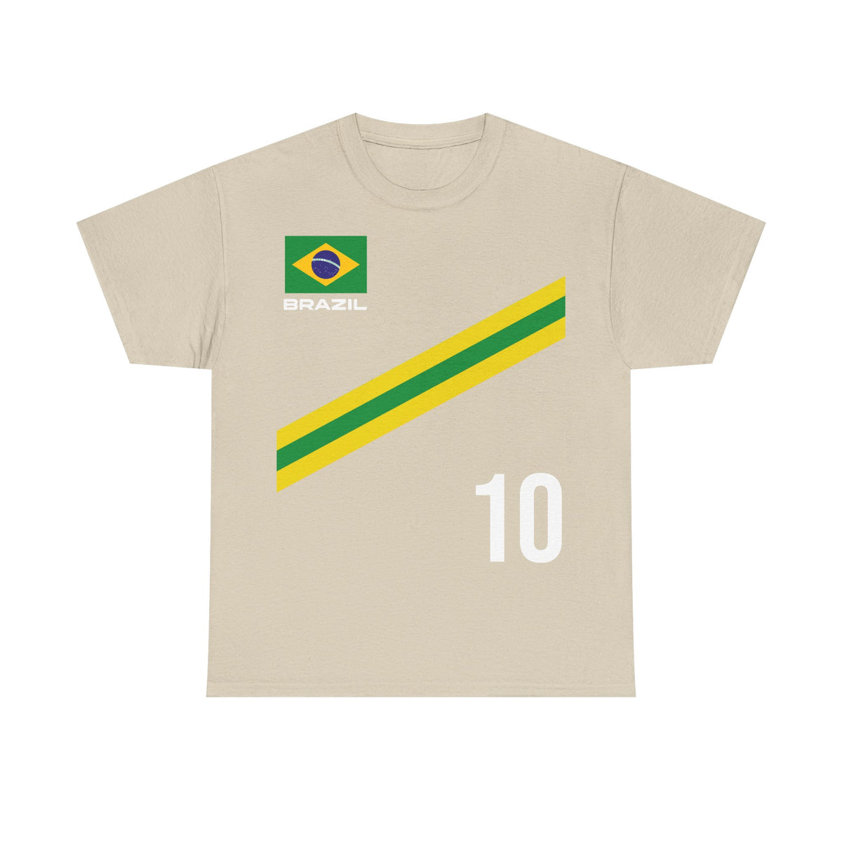 Brazil Brasilien Wappen Flagge Sport Fan Fußball Geschenkidee - Unisex T-Shirt