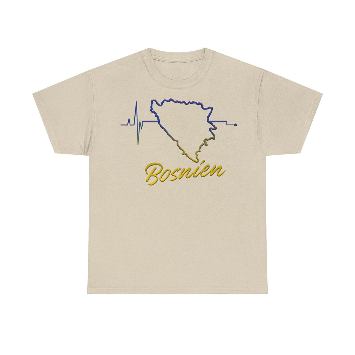 Bosnia escudo bandera orgullo patria aficionado al fútbol idea de regalo - Camiseta unisex