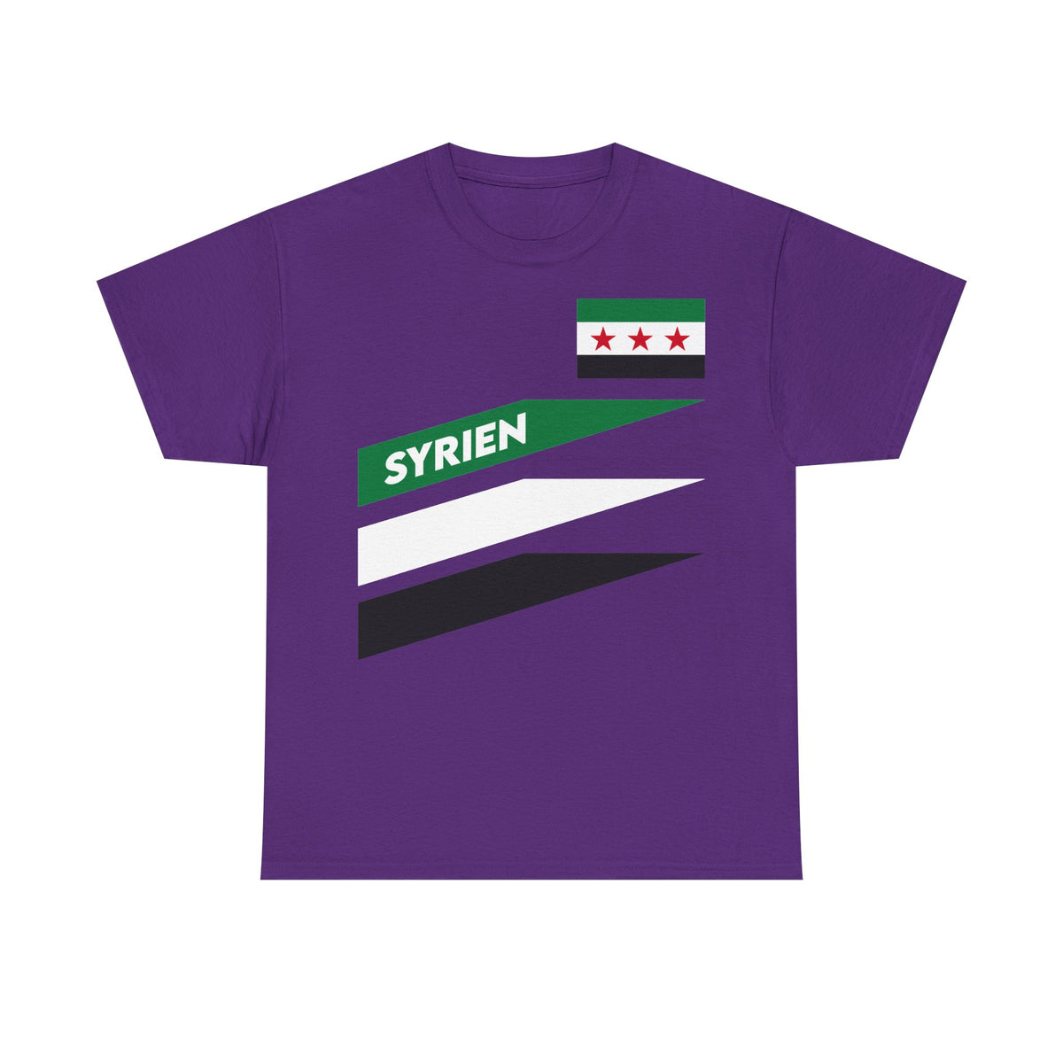 Syria Syrien Wappen Flagge Heimat Sport Fan Geschenkidee - Unisex T-Shirt