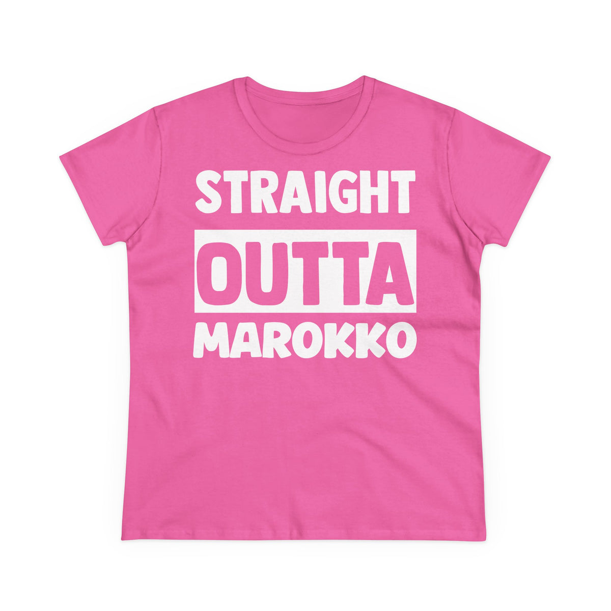 Escudo de Marruecos, bandera de Marruecos, orgullo, aficionada al fútbol y al deporte, idea de regalo - Camiseta para mujer