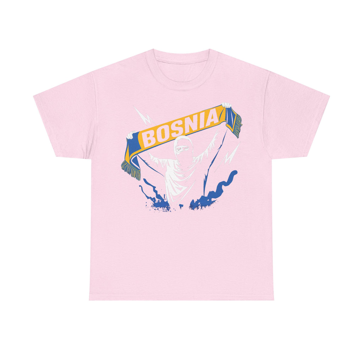 Bosnia escudo bandera orgullo patria aficionado al fútbol idea de regalo - Camiseta unisex