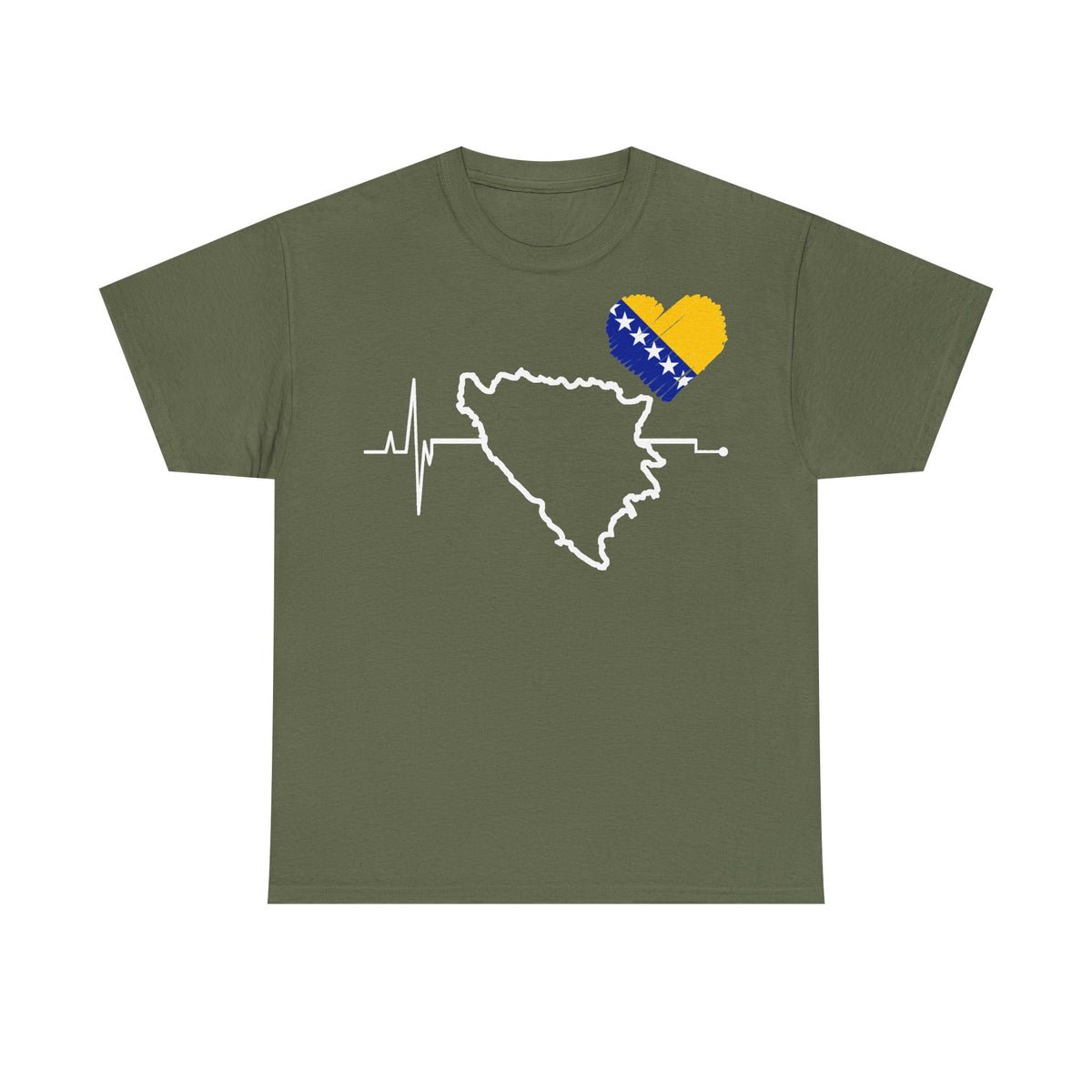 Bosnia escudo bandera orgullo patria aficionado al fútbol idea de regalo - Camiseta unisex
