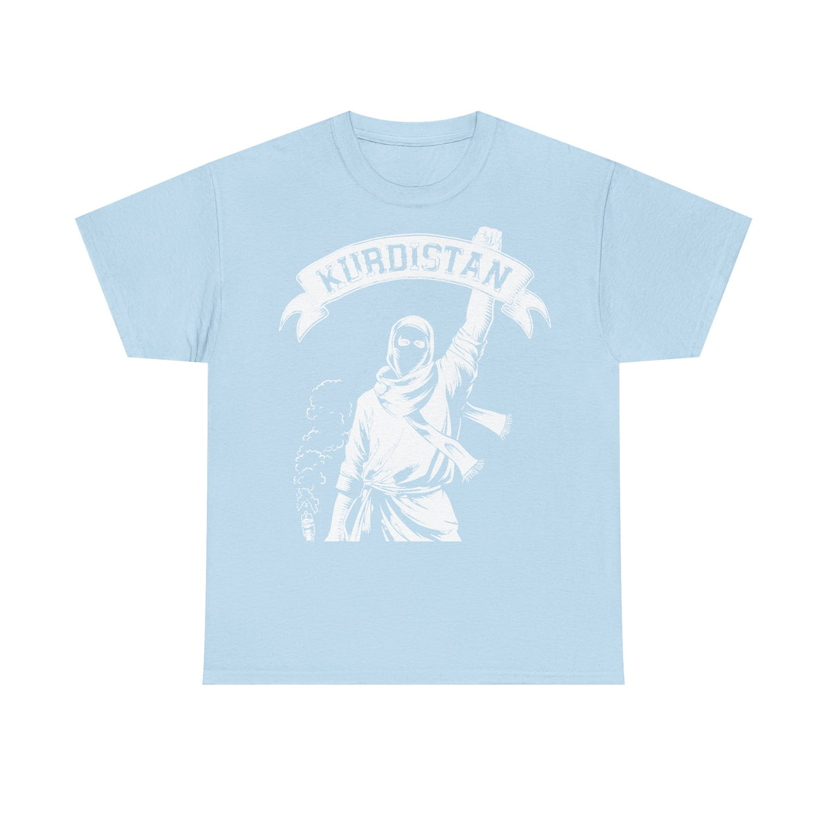 Camiseta unisex con escudo, bandera y regalo para los aficionados del Kurdistán: Azadi, patria