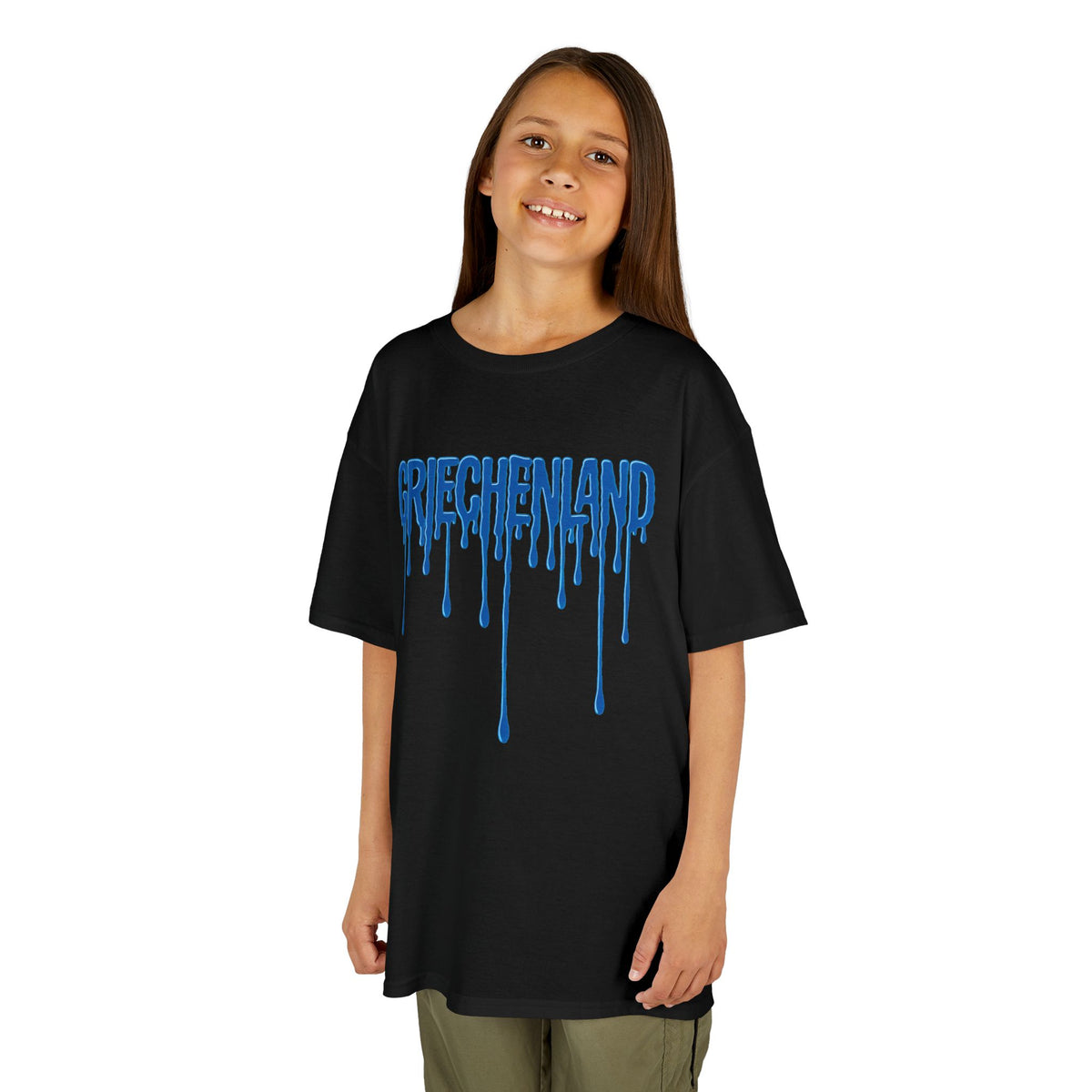 Greece Griechenland Flagge Wappen Heimat Fußball Sport Fan Geschenkidee - Für Kinder & Jugendliche Unisex T-Shirt
