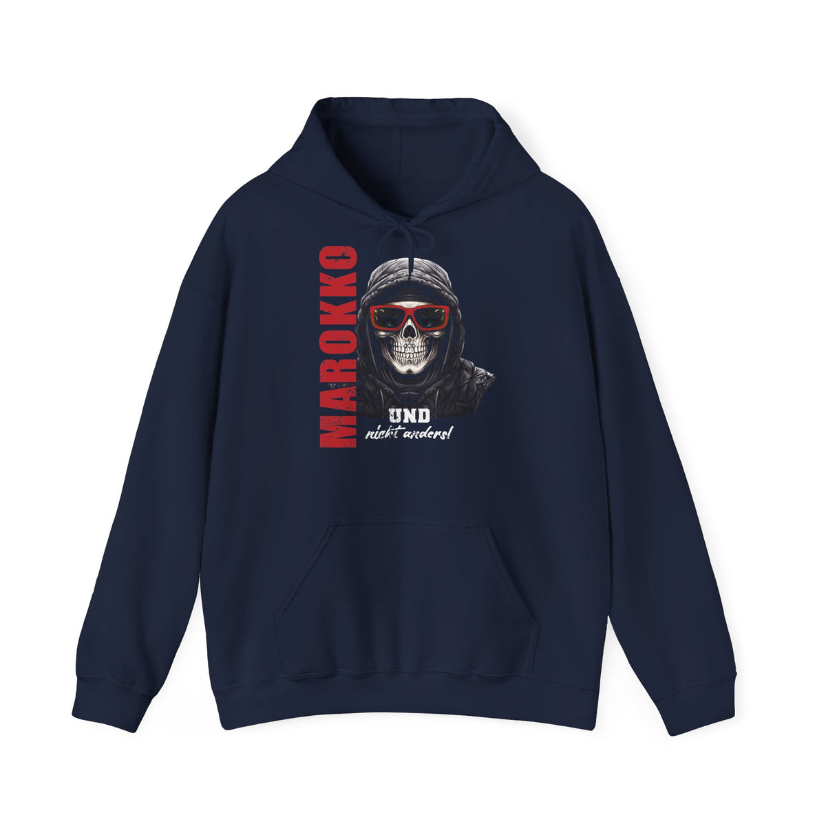 Stemma del Marocco Bandiera del Marocco Orgoglio Tifoso di calcio Sport Idea regalo - Felpa con cappuccio unisex