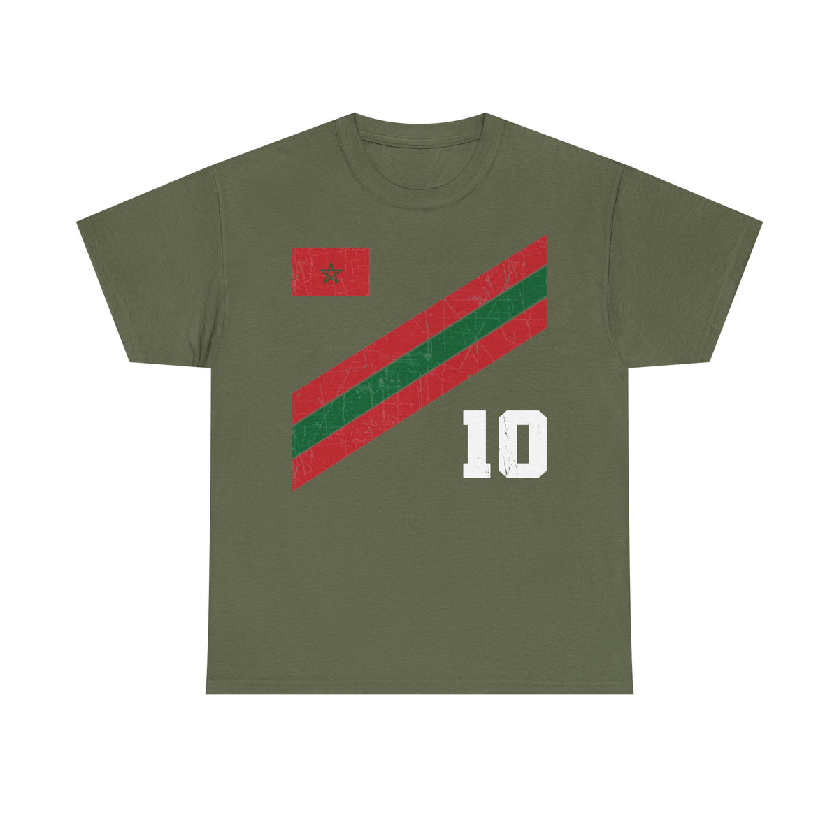 Marruecos Escudo Morocco Bandera Orgullo Fútbol Fan Deporte FIdea de regalo - Camiseta unisex