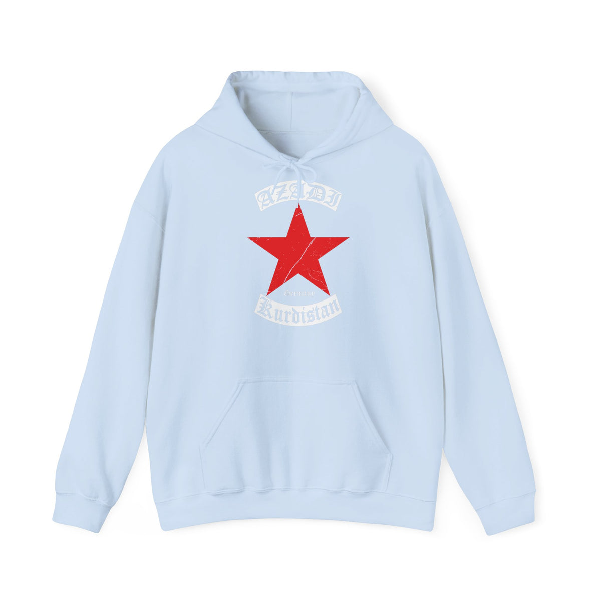 Kurdistan patria orgoglio stemma bandiera sport calcio regalo per tifosi - felpa con cappuccio unisex