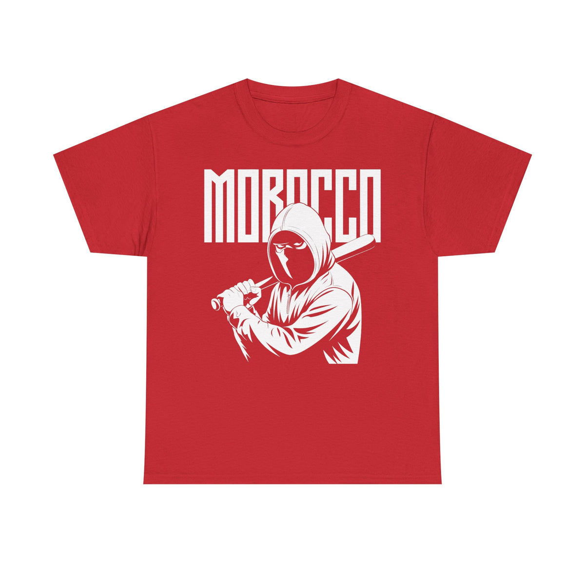 Escudo de hooligan de Marruecos Bandera de Marruecos Fútbol Aficionado Deporte Idea de regalo - Camiseta unisex