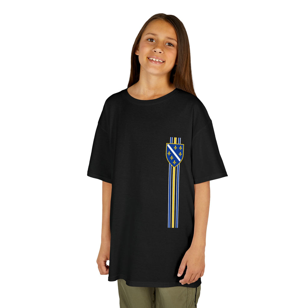 Bosnia Edel Wappen Sport Fan Fußball - Unisex Kinder & Jugendliche T-Shirt