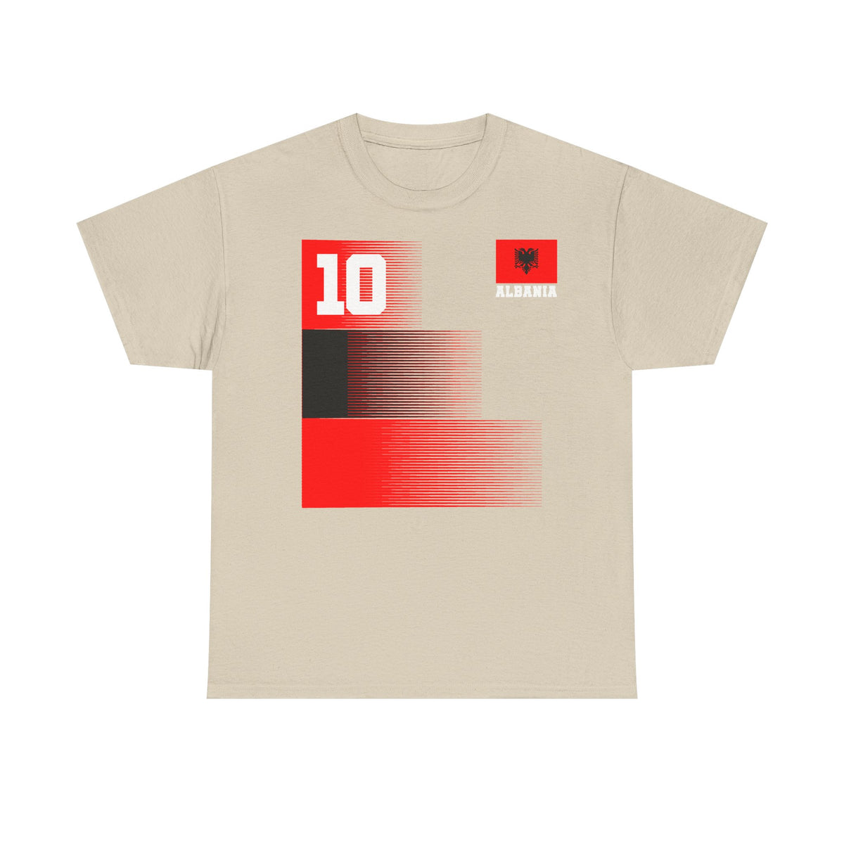 Camiseta unisex de Albania, escudo albanés, bandera, águila, fútbol, aficionado, deporte