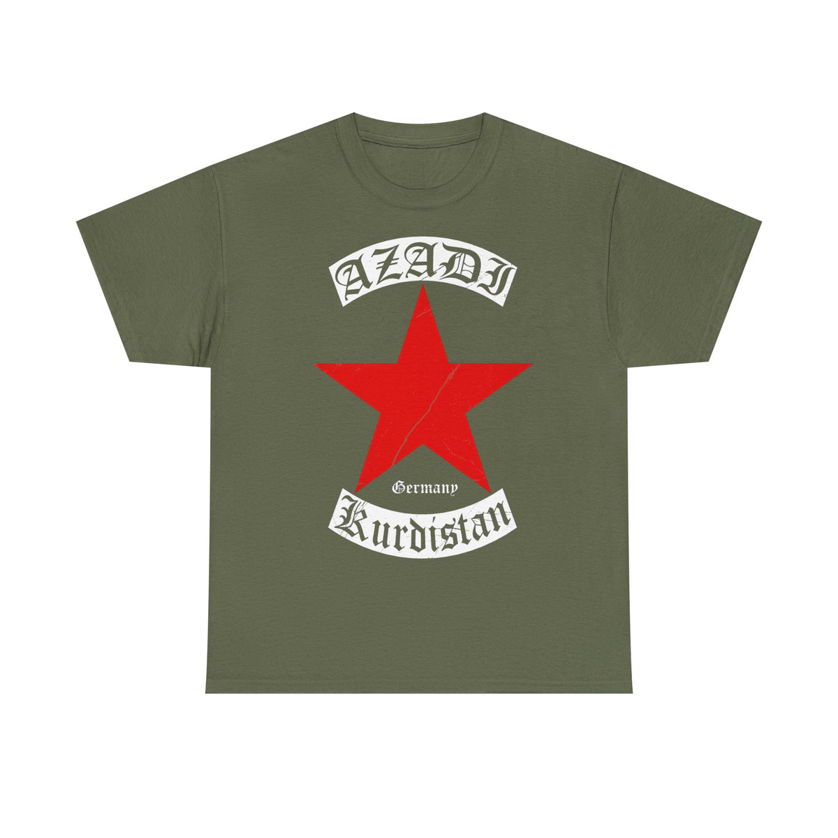 Kurdistán Azadi Escudo Bandera Patria Newroz Regalo - Camiseta unisex