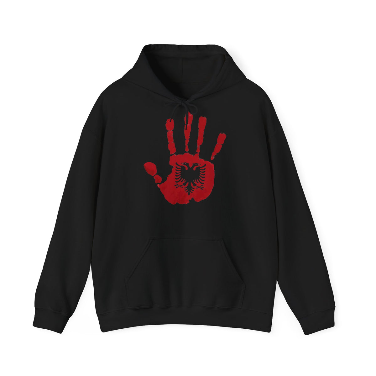 Albania DNA Handabdruck Flagge Adler - Unisex Hoodie