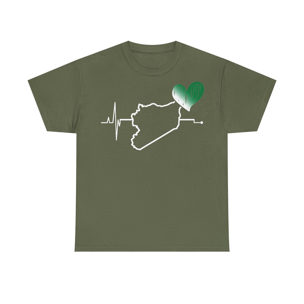 Syria Syrien Wappen Flagge Heimat Sport Fan Geschenkidee - Unisex T-Shirt