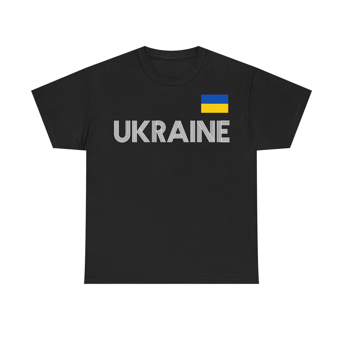 Bandera de Ucrania escudo idea de regalo afición al deporte moda vintage - Camiseta unisex