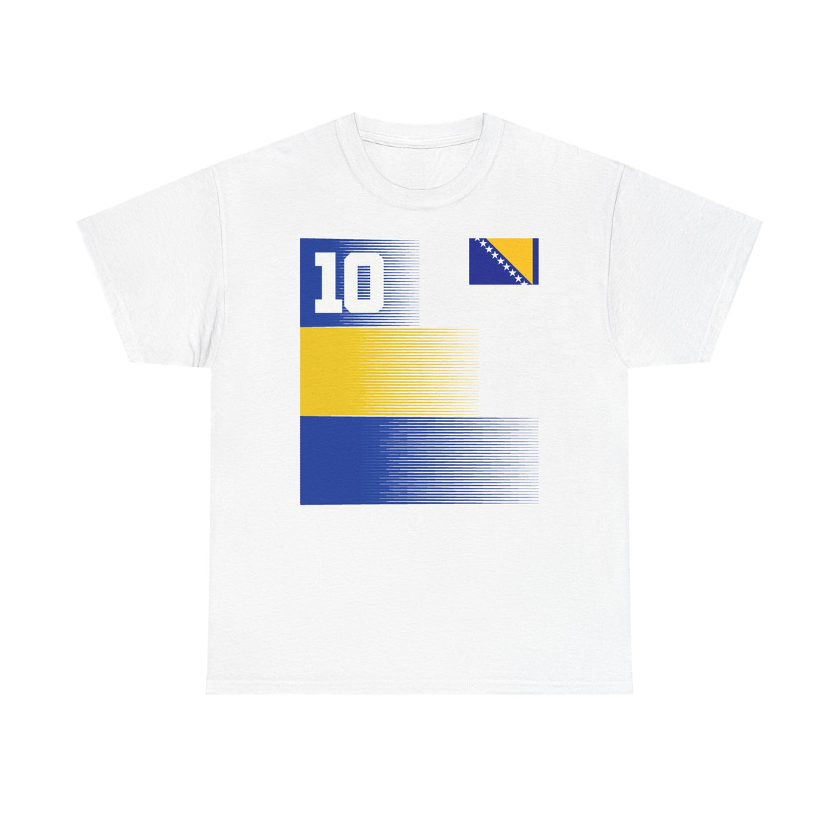 Bosnia Wappen Flagge Stolz Heimat Fußball fan Geschenkidee - Unisex T-Shirt