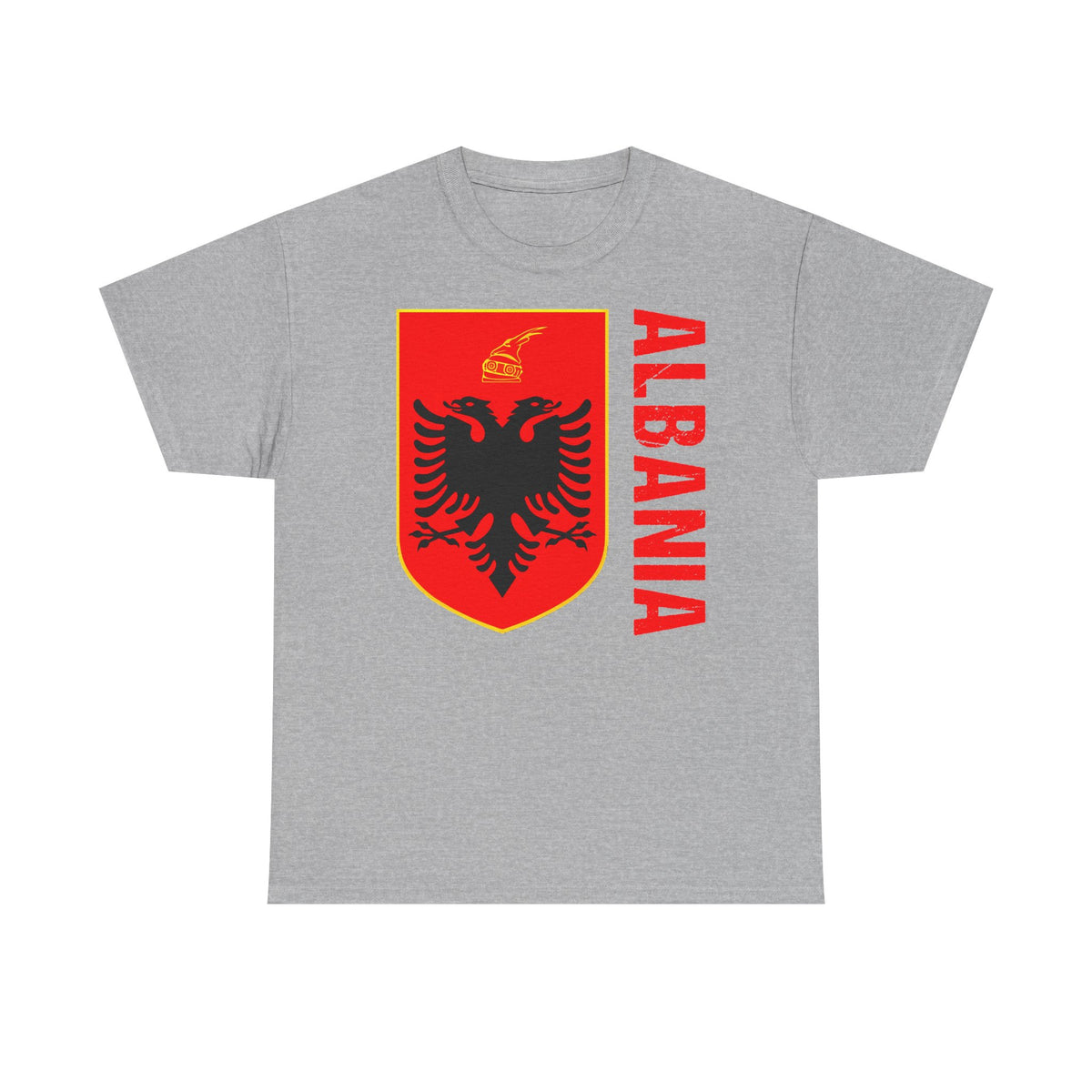 Albania Wappen Shqiptar Flagge Adler Fußball Fan Sport Unisex T Shirt