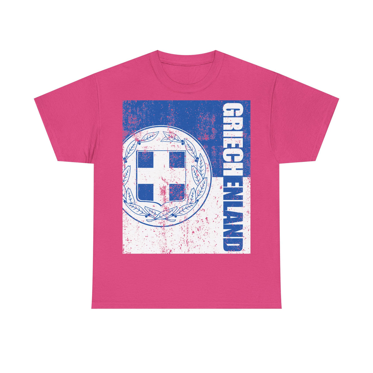 Greece Griechenland Flagge Wappen Heimat Fußball Sport Fan Geschenkidee - Unisex T-Shirt