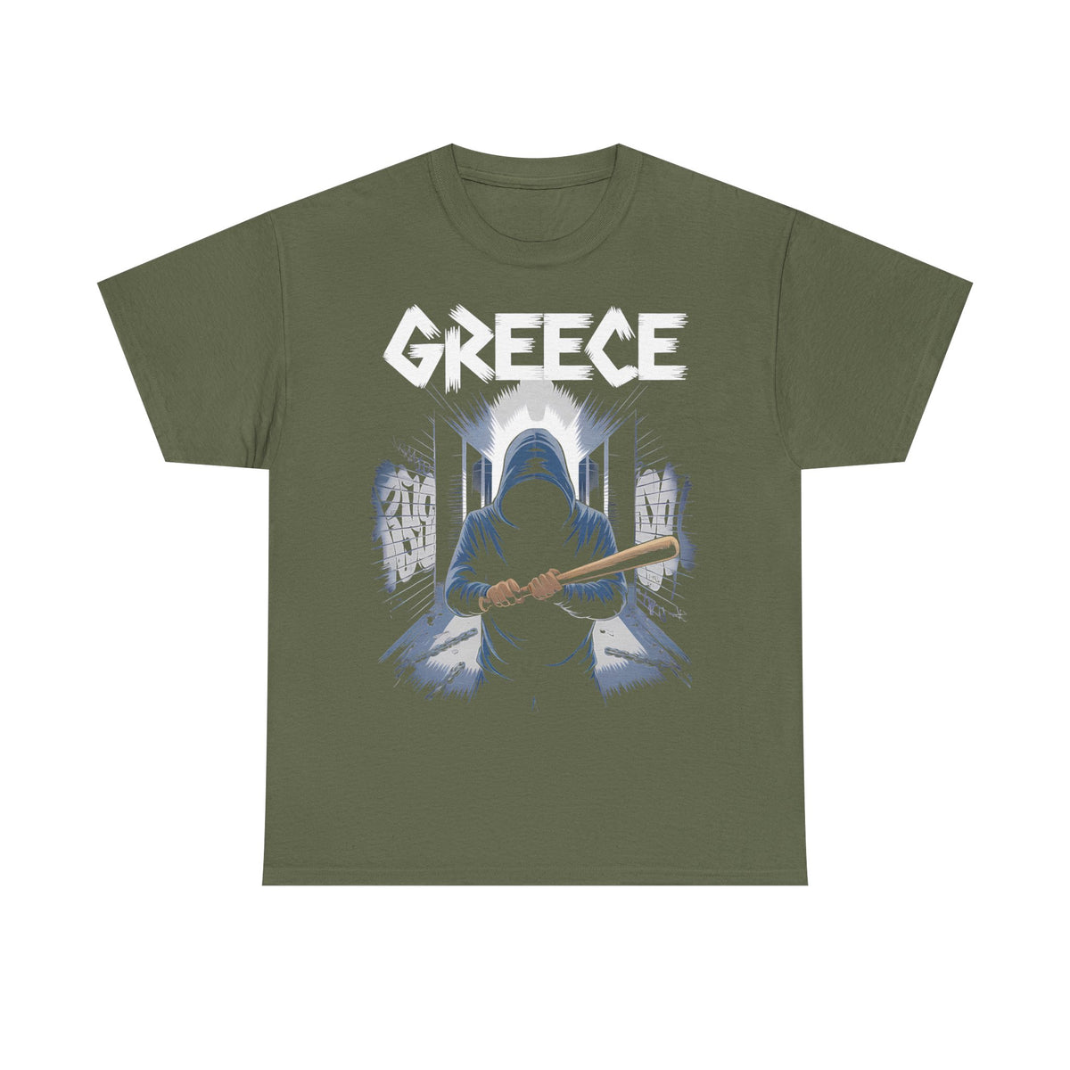 Grecia Grecia hooligan bandera escudo patria fútbol deporte aficionado idea de regalo - camiseta unisex