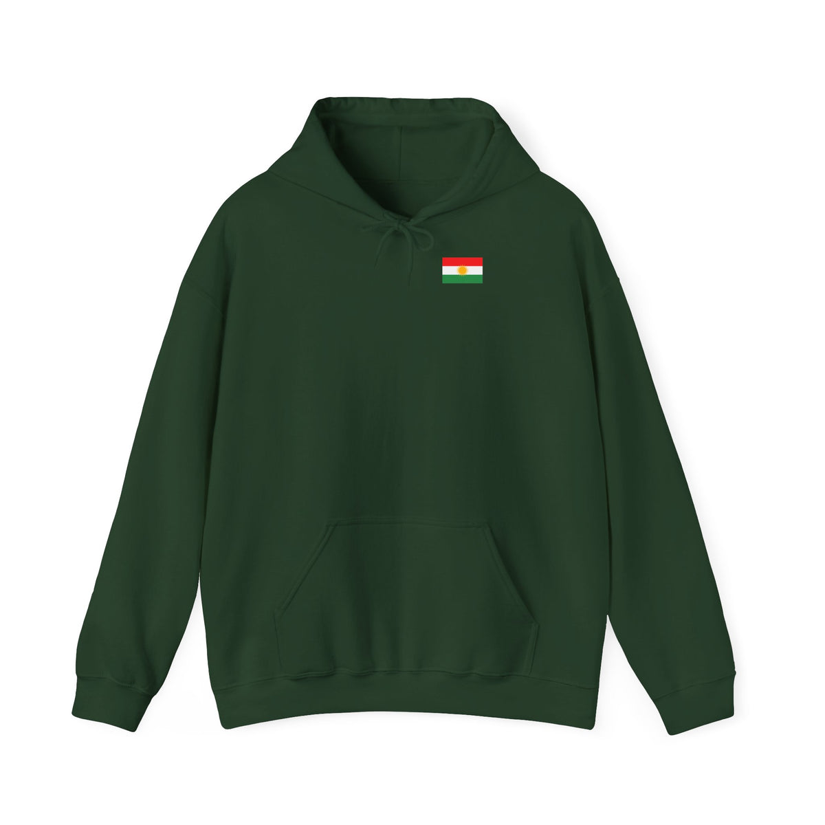Kurdistan patria orgoglio stemma bandiera sport calcio regalo per tifosi - felpa con cappuccio unisex