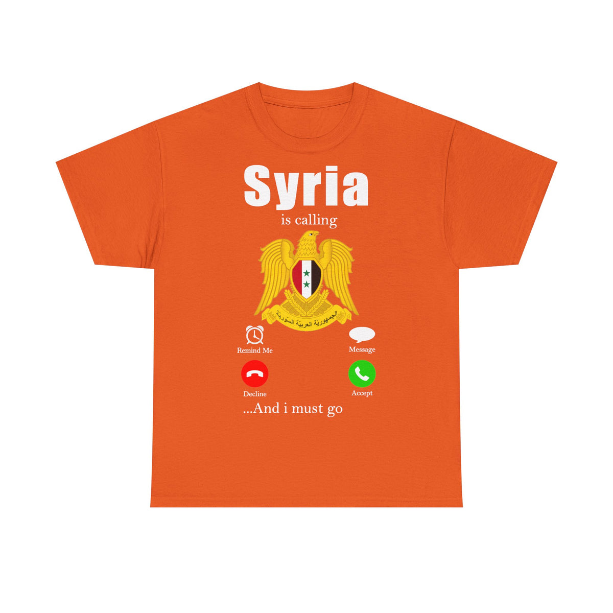 Syria Syrien Wappen Flagge Heimat Sport Fan Geschenkidee - Unisex T-Shirt