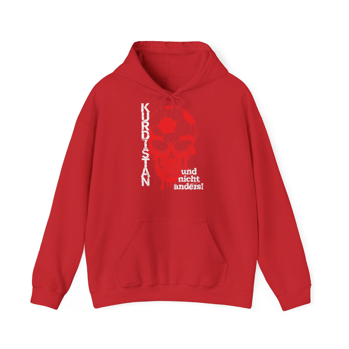 Kurdistan patria orgoglio stemma bandiera sport calcio regalo per tifosi - felpa con cappuccio unisex