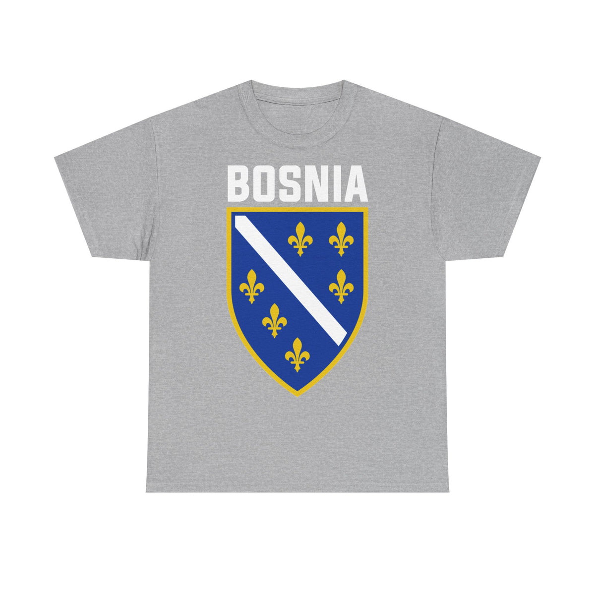 Bosnia Edel Wappen Flagge Stolz  Fußball fan Geschenkidee - Unisex T-Shirt